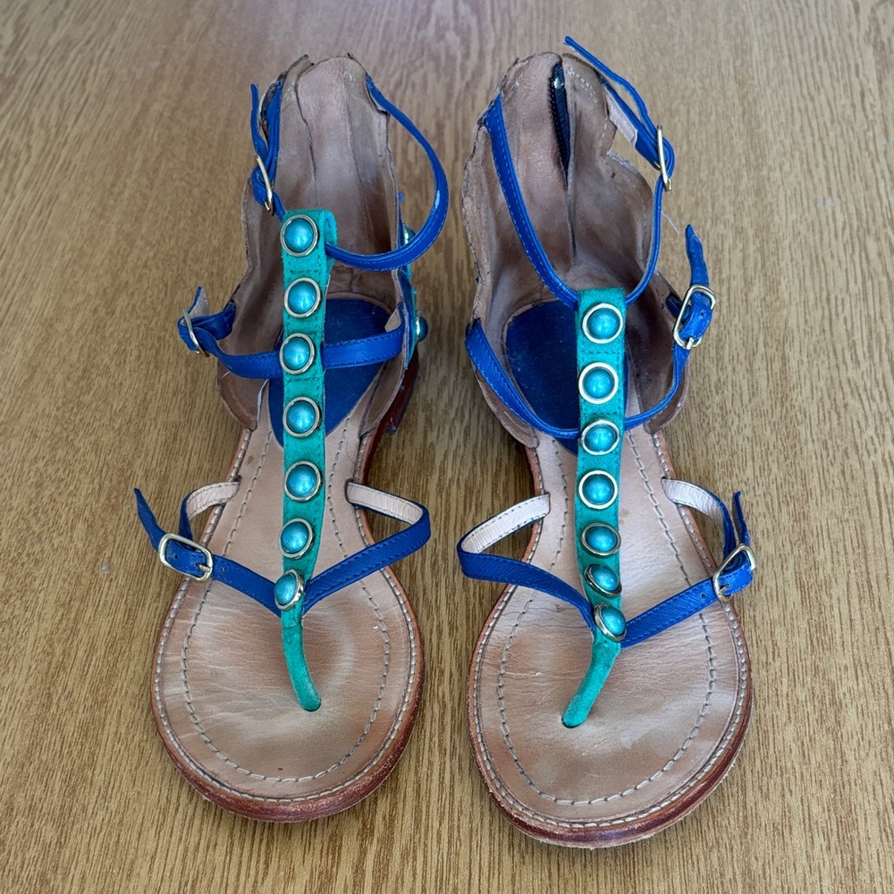 Kate Spade Blue and Turquoise Sandals